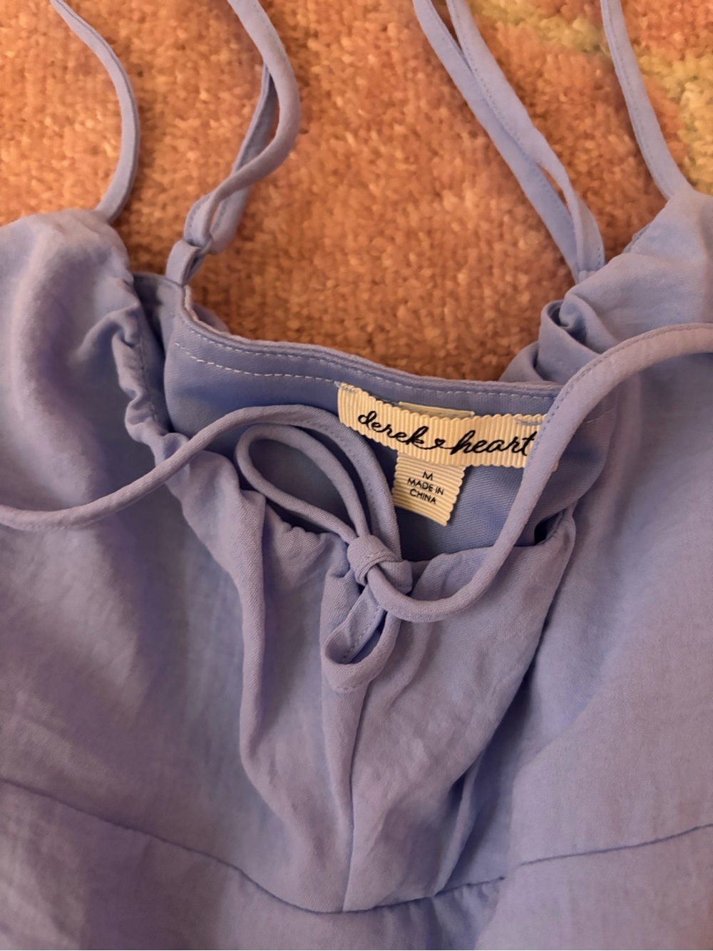 Blue Ruffle Romper - Picture 3 of 4